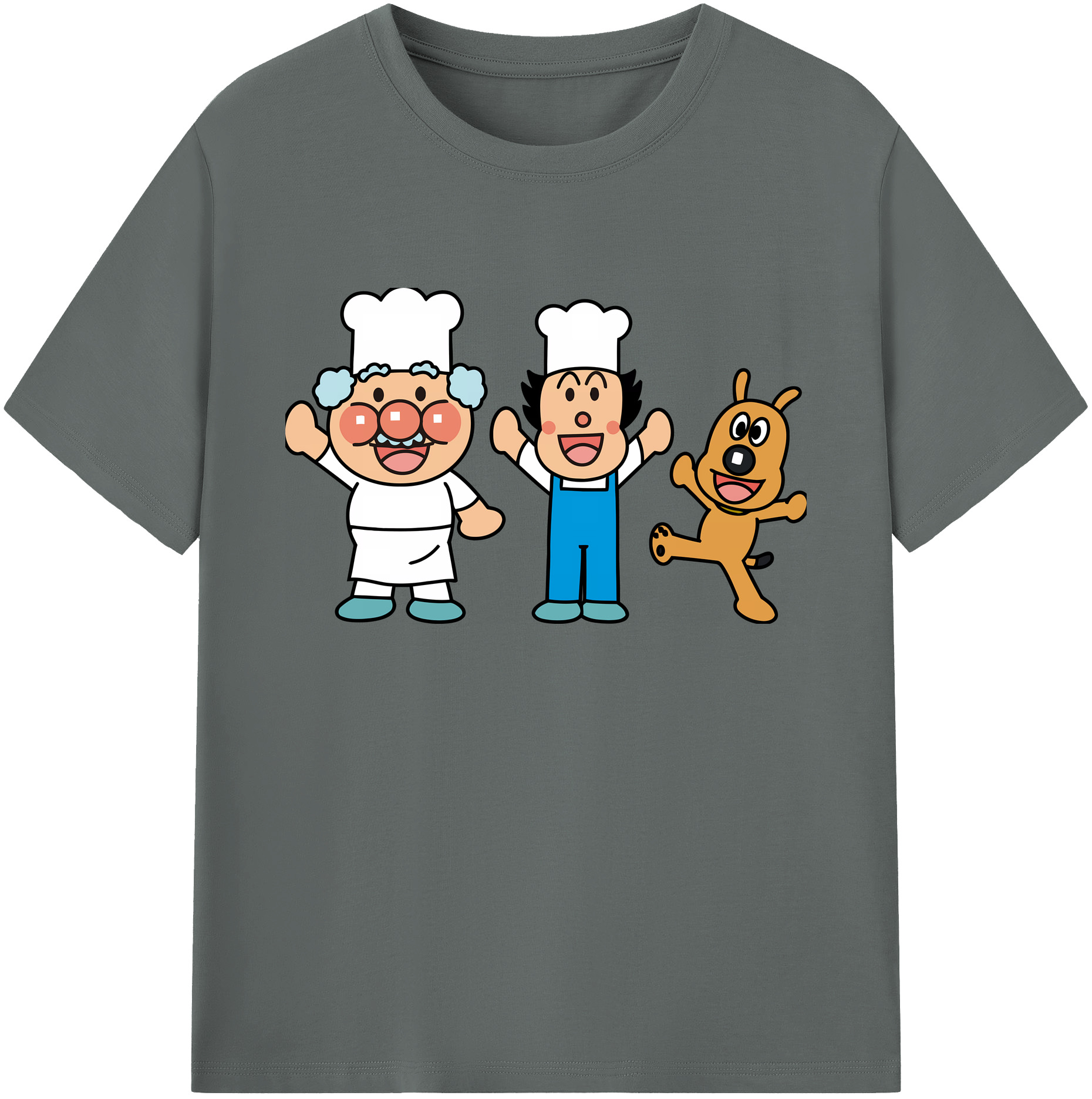 （画像用） アンパンマン Anpanman 綿100％ メンズ半袖Tシャツ｜肌触りやわらか＆通気性